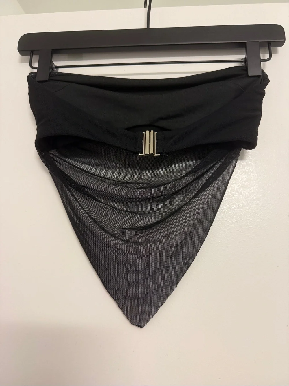 Tiger Mist Black Mesh Bandana-Style Shirt